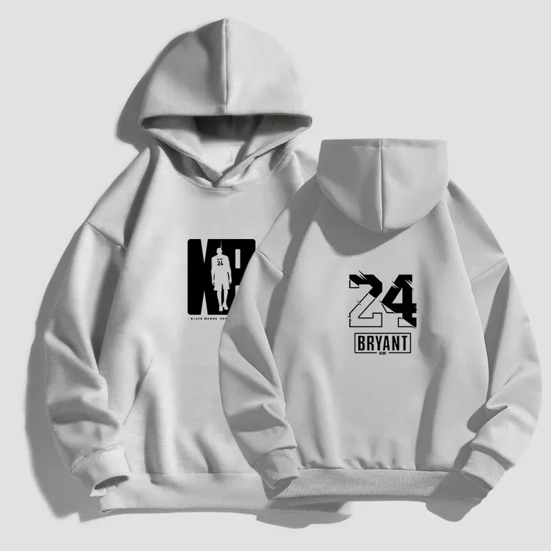 Otoño Invierno cálido Kobe Bryant baloncesto estampado hombres Sudadera con capucha deportes Casual mujeres moda sudaderas estilo Simple pareja jerseys