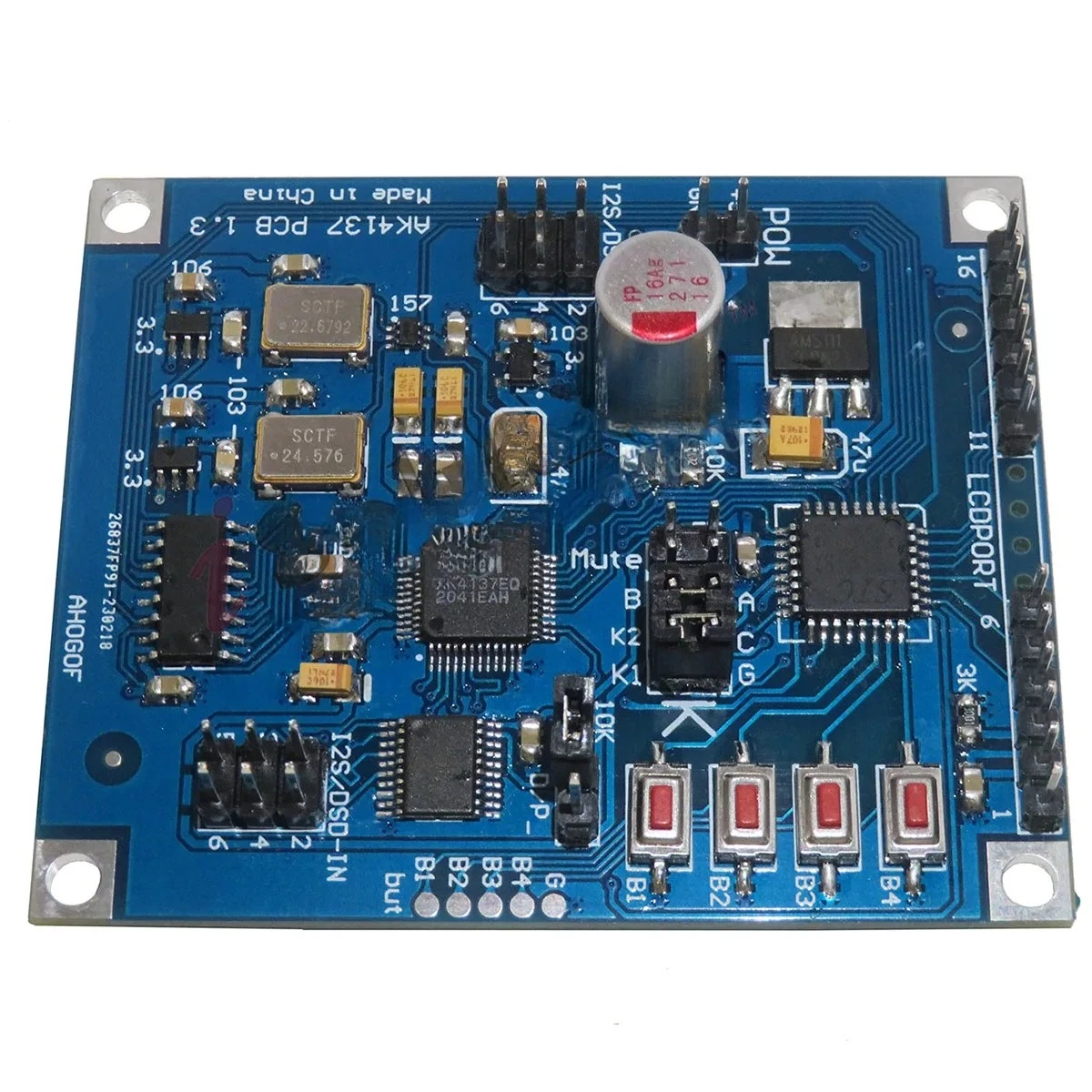AK4137 I2S/DSD Sample Rate Converter Board Supports Bidirectional PCM/DSD Conversion Compatible with DoP