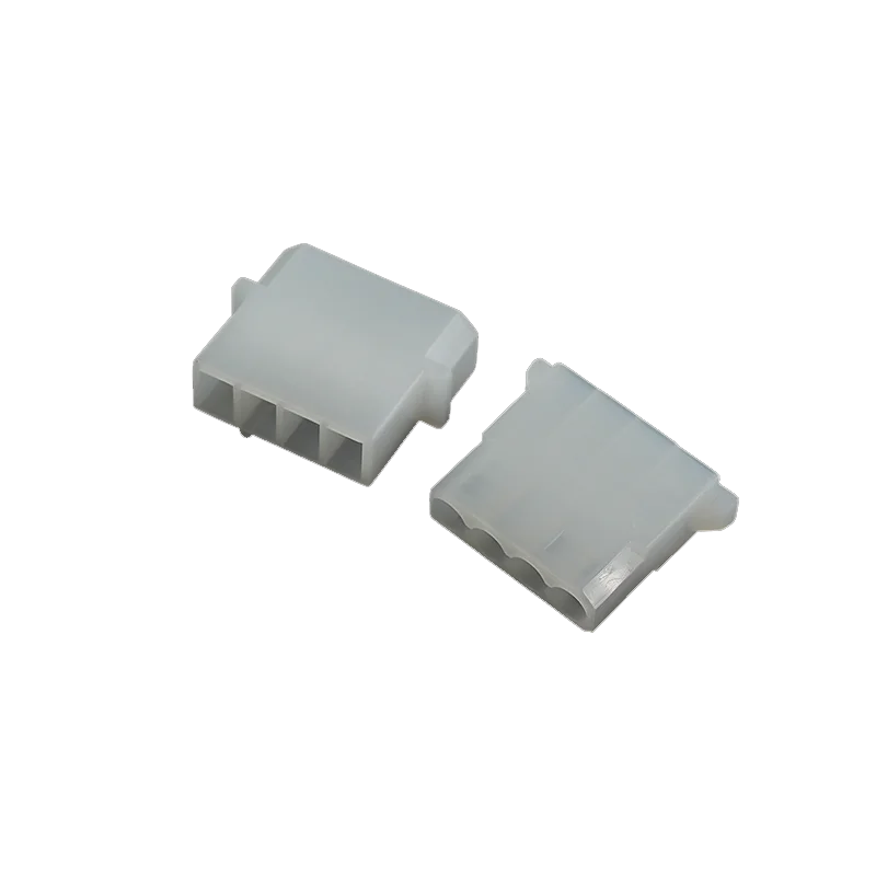 500pcs Big 4P Power Socket Connector Straight Needle Socket Male and Female Pair Plug Plastic Shell