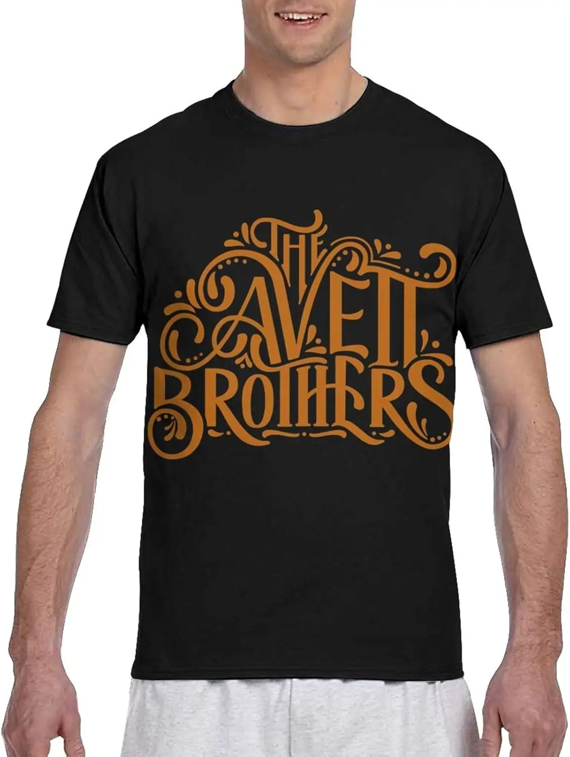 

Футболка с логотипом The Avett Rock Music Brothers, мужская повседневная футболка, летние футболки с круглым вырезом и короткими рукавами, черные