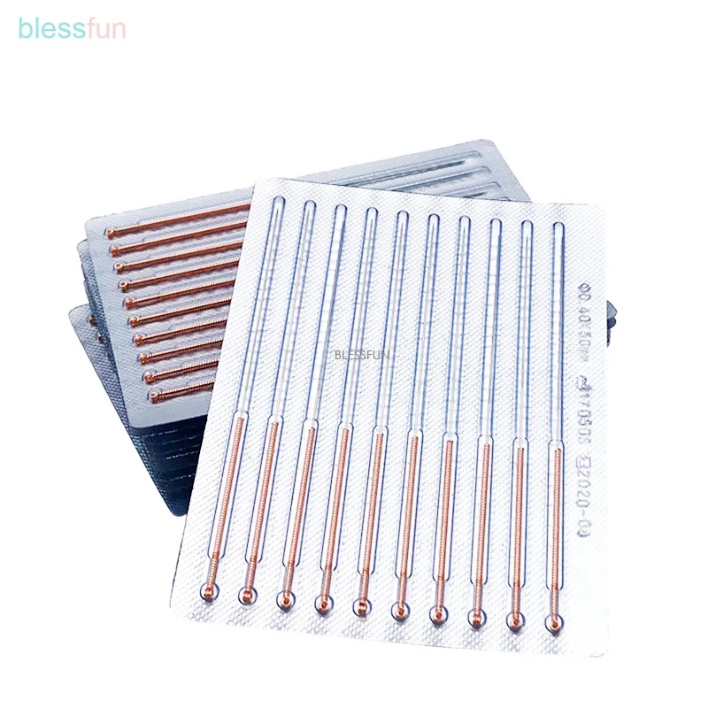 High Quality Hwato Acupuncture Needle 100 Copper Handle Massage Stick Disposable Box Without Tube Sterile/Sharp Needles 0.16mm