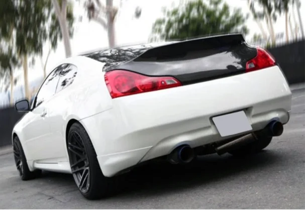 New Design‌ Carbon Apex For Infiniti G37 2 Door Coupe 2008-2013 HT Carbon Replacement Rear Trunk (With Camera Hole)