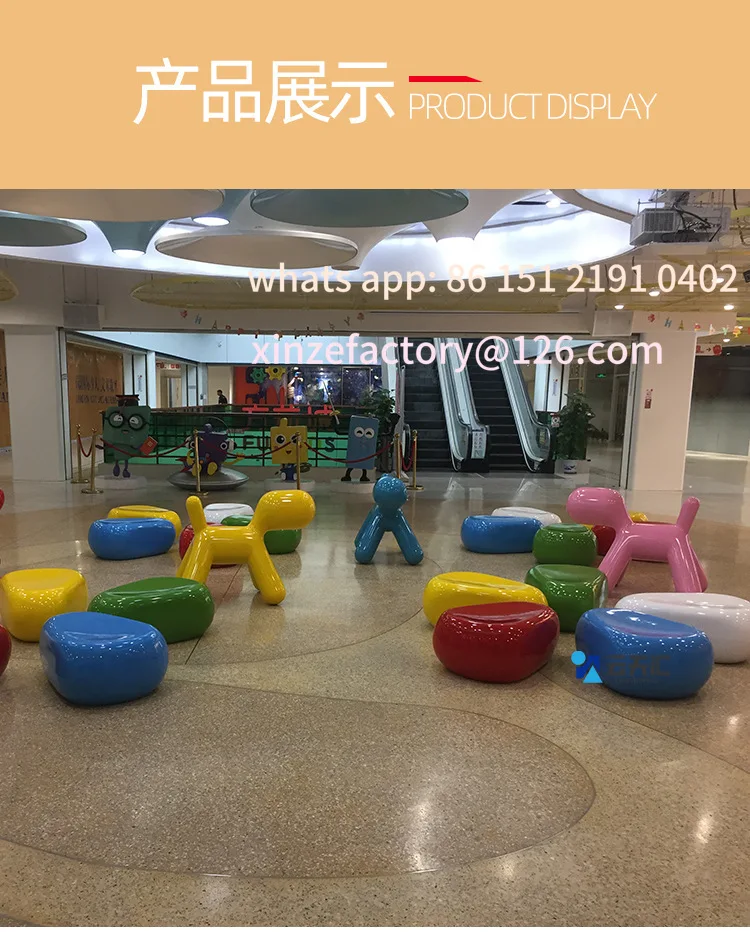 

Customizable pebble fiberglass seats