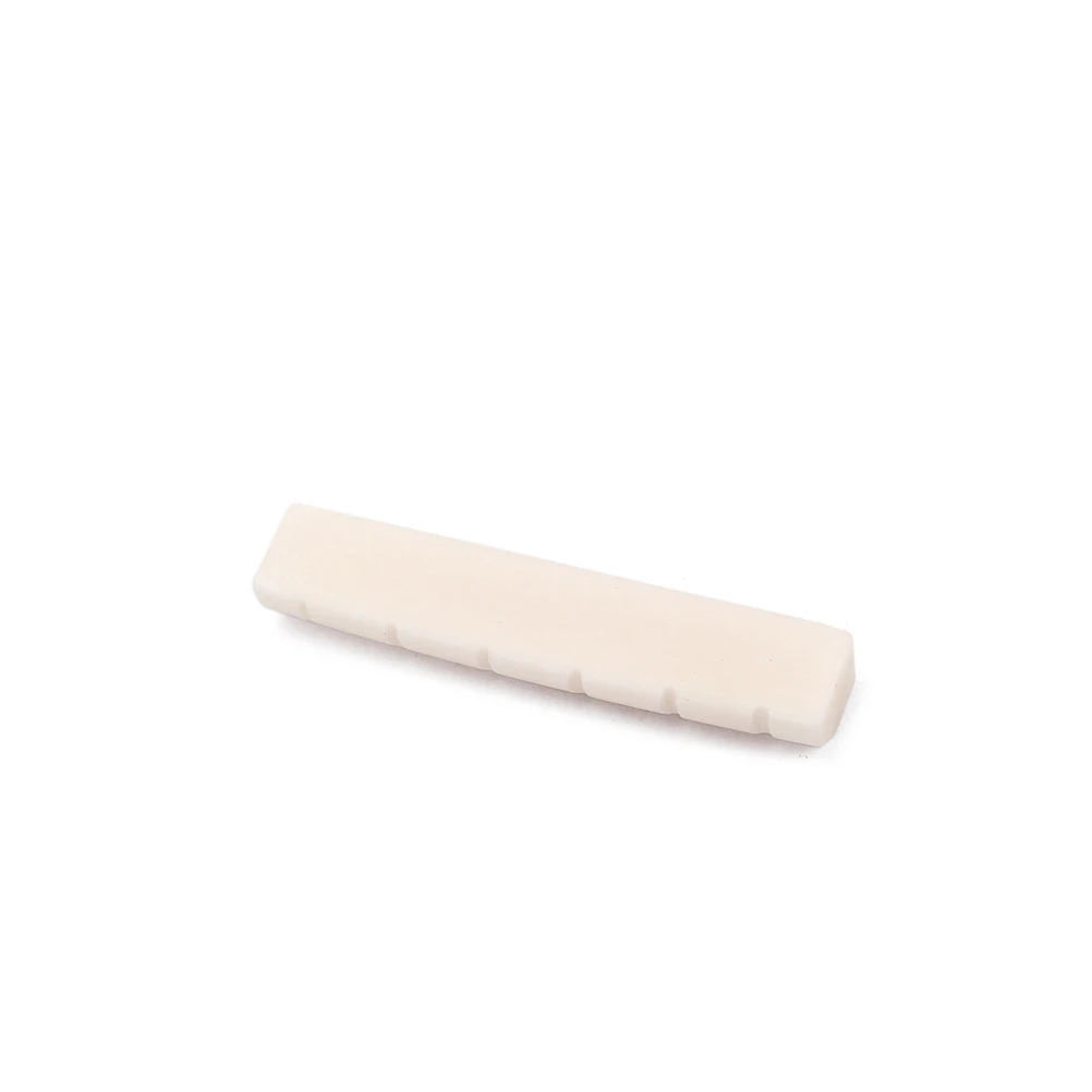 

5pcs 6 String Bass Nut Oxen Bone Slotted Instrument Accessory Natural Lightweight Replacement For Durable Chip Resistant