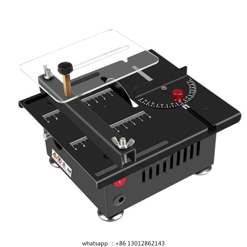 

Miniature desktop table saw DIY woodworking acrylic pvc chainsaw model saw