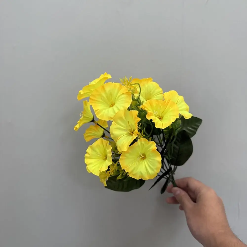 Handmade Craft Artificial Flowers Festival Party Supplies Trumpet Flower Artificial Morning Glory Floral DIY Bridal Bouquet