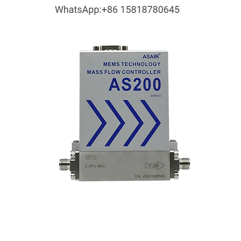 ForAu-son Stainless Steel MFC High Precision Gas Mass Flow Controller AS200 Air Micro Gas Flow Meter