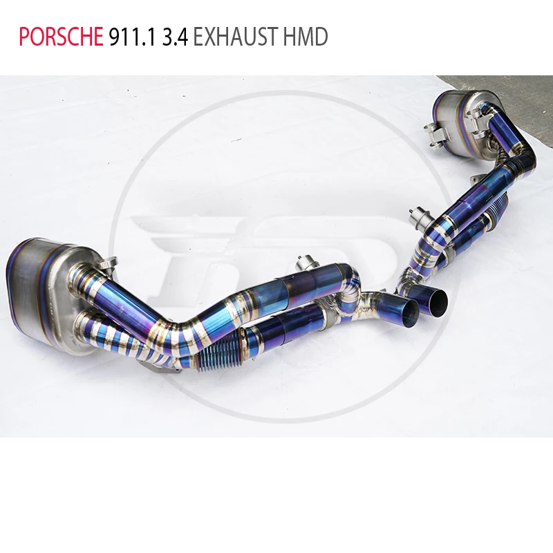 High Quality Catback For Porsche 991.1 3.4 Titanium Alloy Exhaust System Non-destructive Installation Vacuum Valve HMD