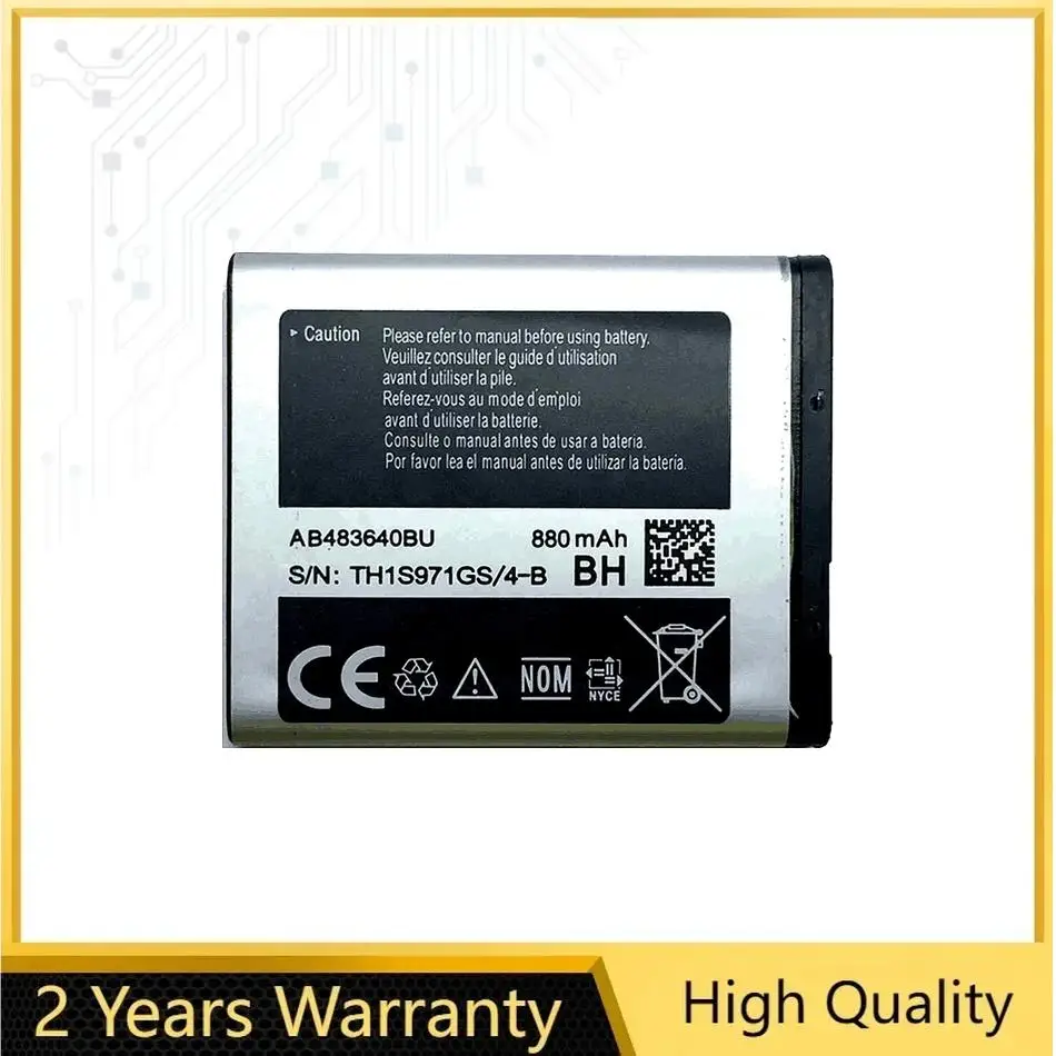 

Battery 880Mah For Samsung J600 J608 C3050C S7350C F619 C3050 E740 E748 F110 F118 G618 L600 L608 B3210 M519 Mobile Phone