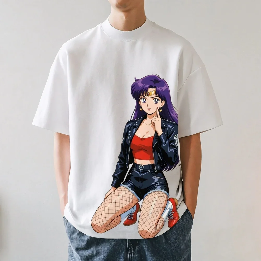 Sailor Mars Japanese Style Classic Tee High-quality Streetwear Men's Clothing Women Kids Clothing 2026 Summer New T Shirt
