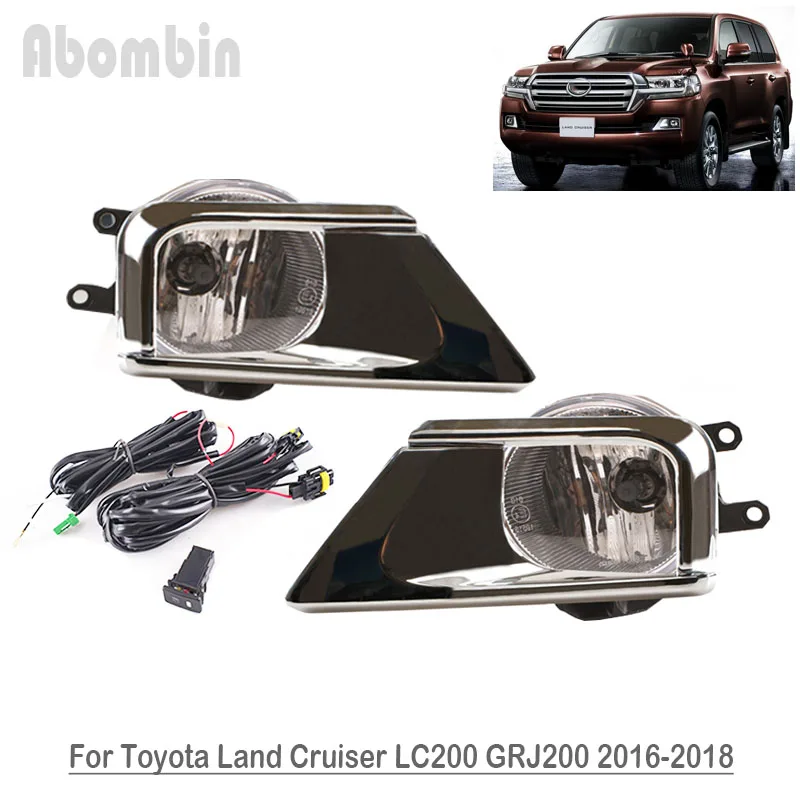 

Front Bumper Fog Lamp Daytime Running Fog Light With Wiring Harness For Toyota Land Cruiser LC200 GRJ200 2016 2017 2018