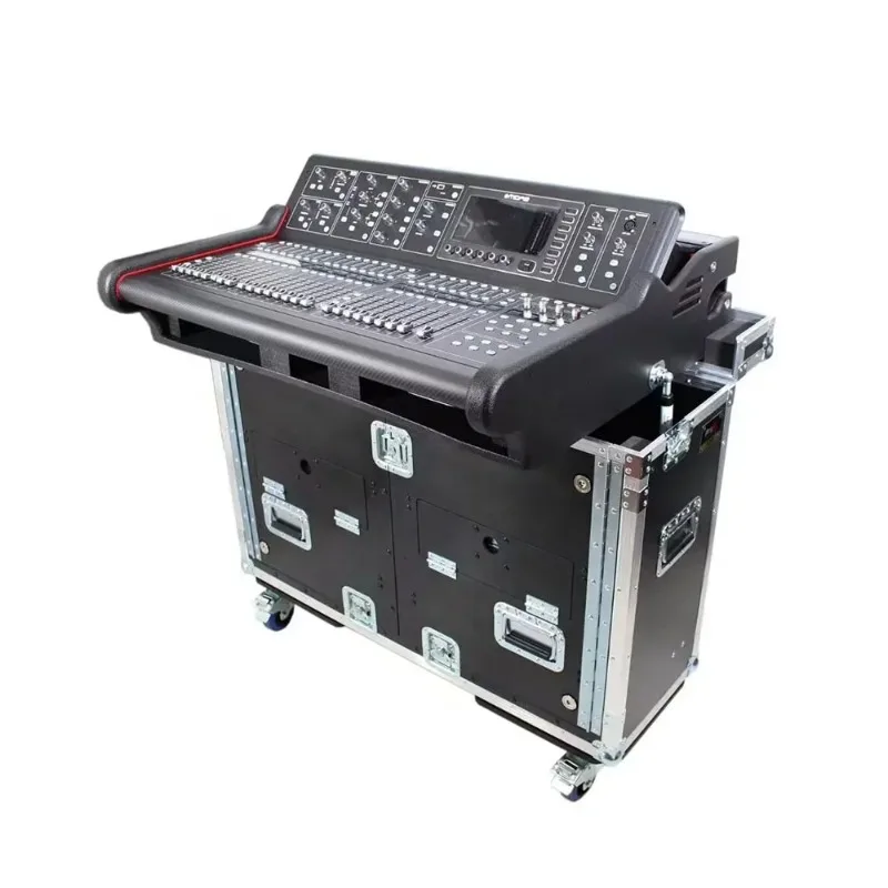 

Customized Midas M32 Live Digital Mixer Hydraulic Flight Case With Wheels Portable Mobile Stage Equipment