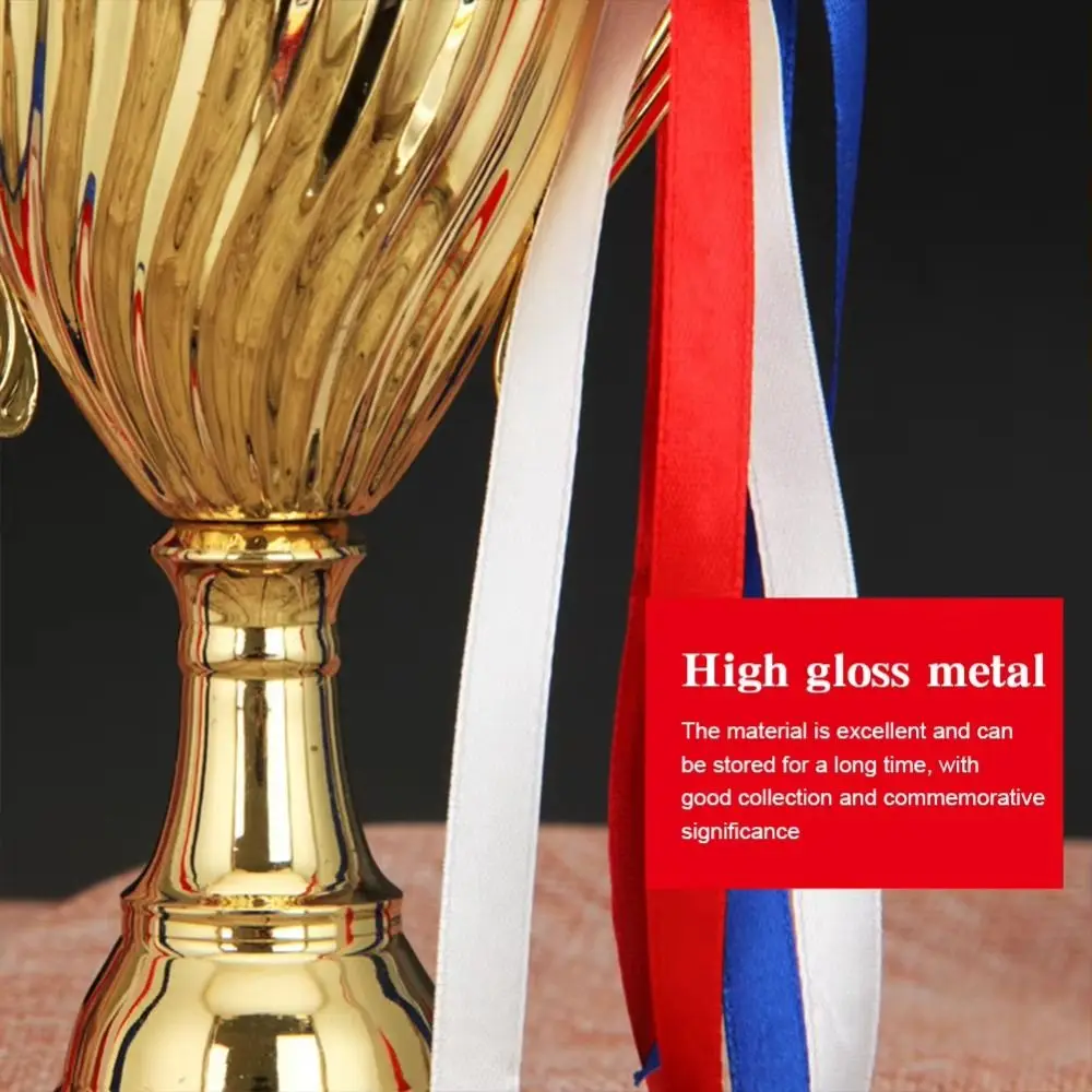 

29/33/36cm Gold Trophy Cup Metal Material Large Size Sports Trophy Event Props Height Design Winner Trophies Classroom Use
