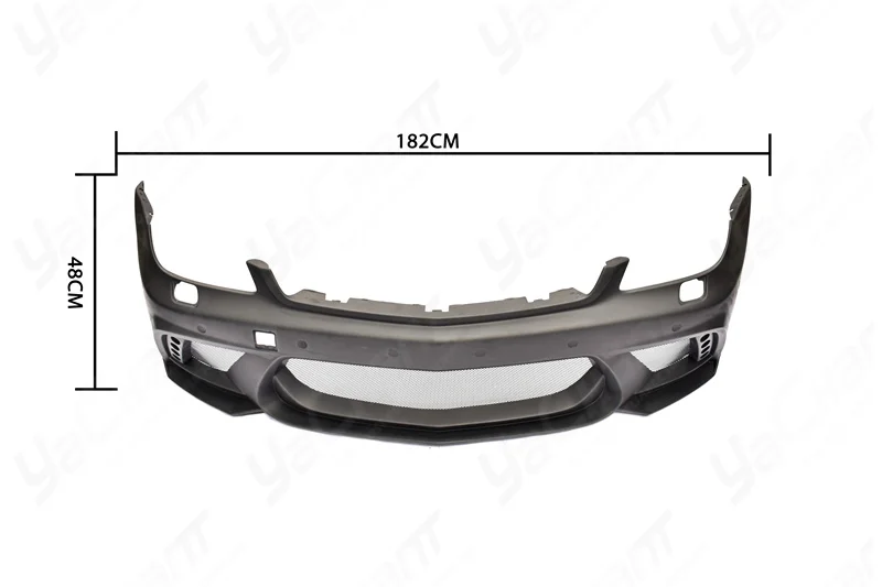 Big Sale FRP Fiber Glass Wald BBE Style Front Bumper Fit For 2005-2010 MB W219  CLS Sedan Front Bar