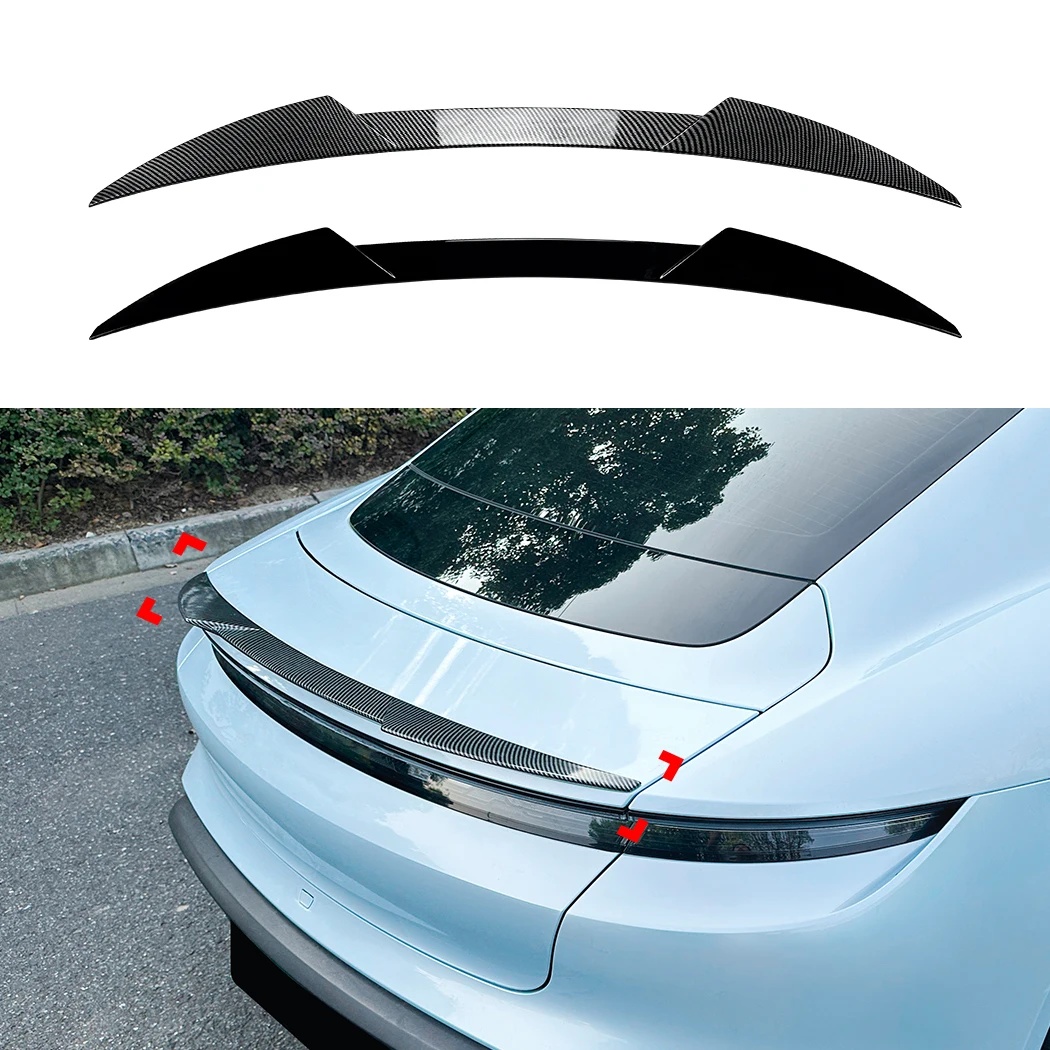 

Rear Spoiler Wing For Porsche Taycan 2019-2025 ABS Rear Trunk Spoiler Lip Tail Wing Rear Trunk Lid