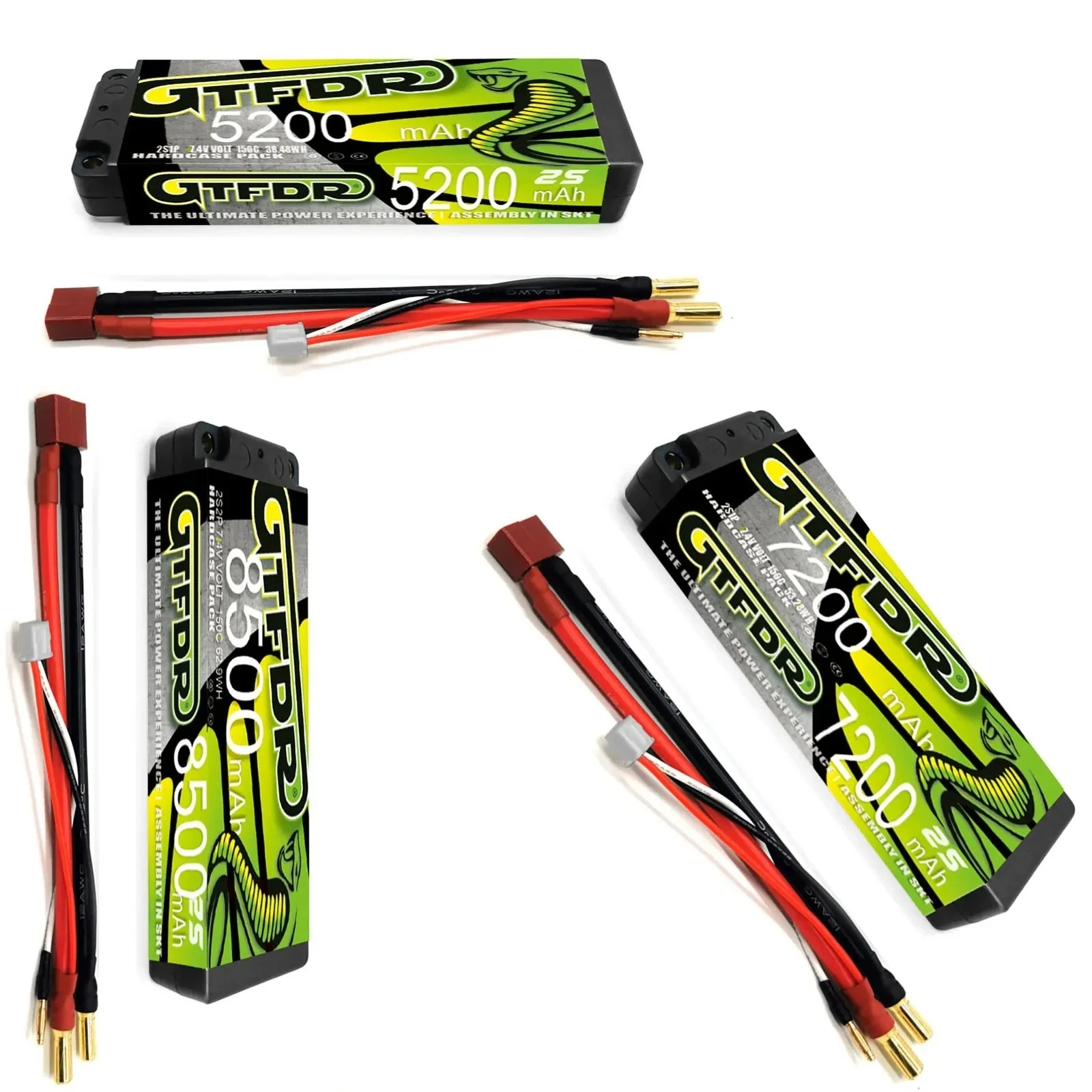 

2S Lipo Battery 150C 7.4V 5200mAh 7200mAh 8500mAh 5MM HV T Plug for RC Car Boat Truck Drone FPV Walkera QR X350 Quadcopter Parts