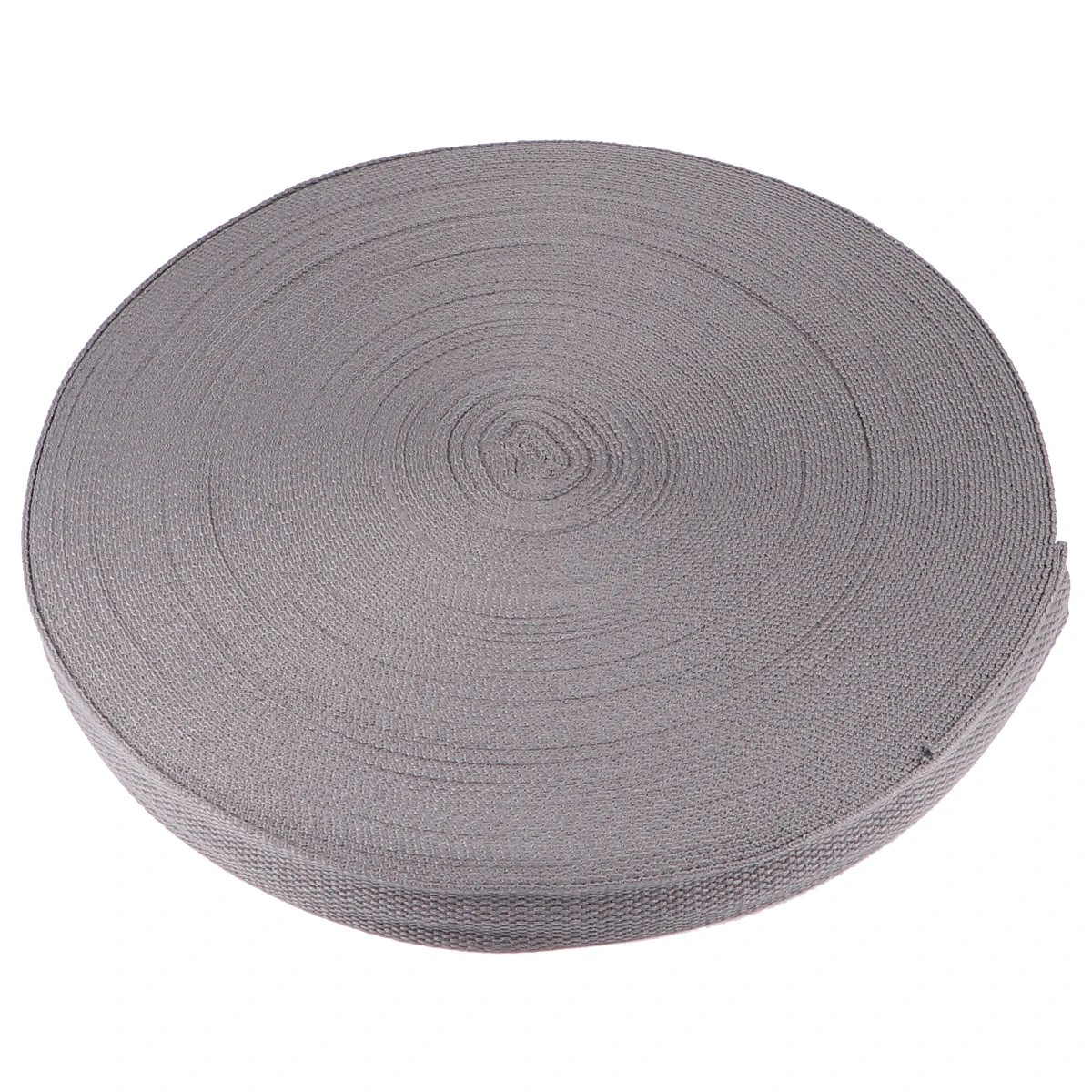 

2.5cm Width DIY Clothes Woven Strap Bag Strap Fashion Hat Shoes Strap Cross Body Bag Accessory (Light Grey, 45m/Roll, 50 Yards)