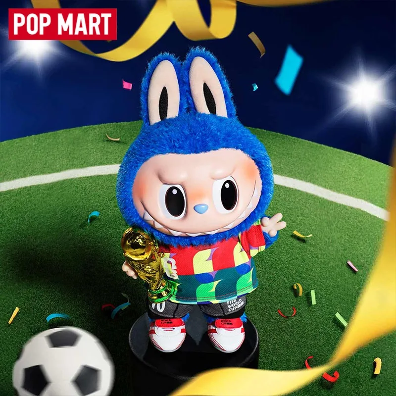 

POP MART LABUBU THE MONSTERS × FIFA Catch the Win Velcro Unique Plush Doll Football World Cup Creative Gift for Lovers