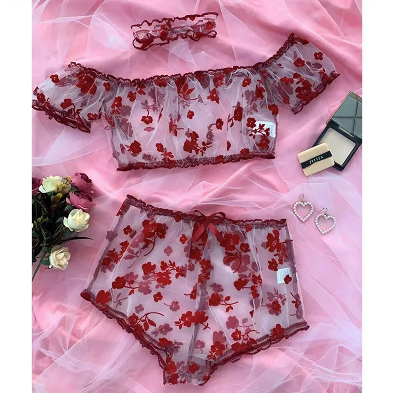 

Underwear Women Lace Lingerie Transparent Underwear See-through Underwear Erotic Lingerie Bodysuit Pajamas Купальник Женский