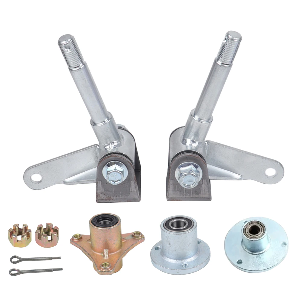 

15 мм/17 мм 3-болтовая передняя ось колеса (шпиндель) 5/6 дюймов для самостоятельной сборки 110cc 168 200F для картингов, багги, квадроциклов, UTV, запчасти для квадроциклов