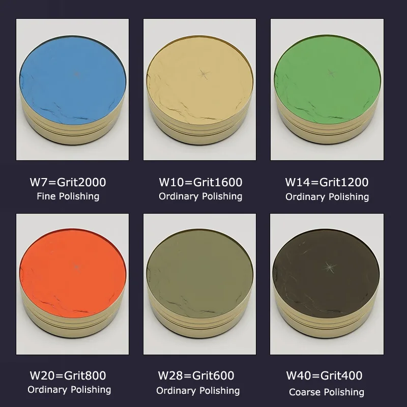 50 جرام Badak W0.5 ~ 40 طحن لصق الرمال تلميع مجمع للمجوهرات اليشم قالب معدني مرآة سطح تلميع #5