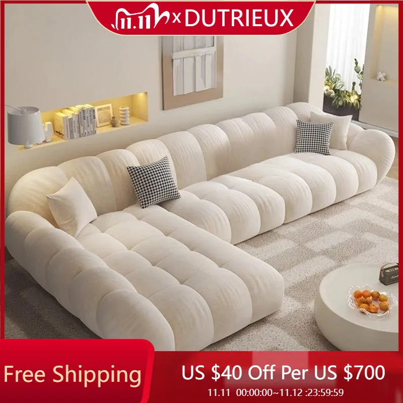 

Comfortable Cream Living Room Sofas Luxury Design Save Space Accent Living Room Sofas Creative Sillon Cama Room Decorations