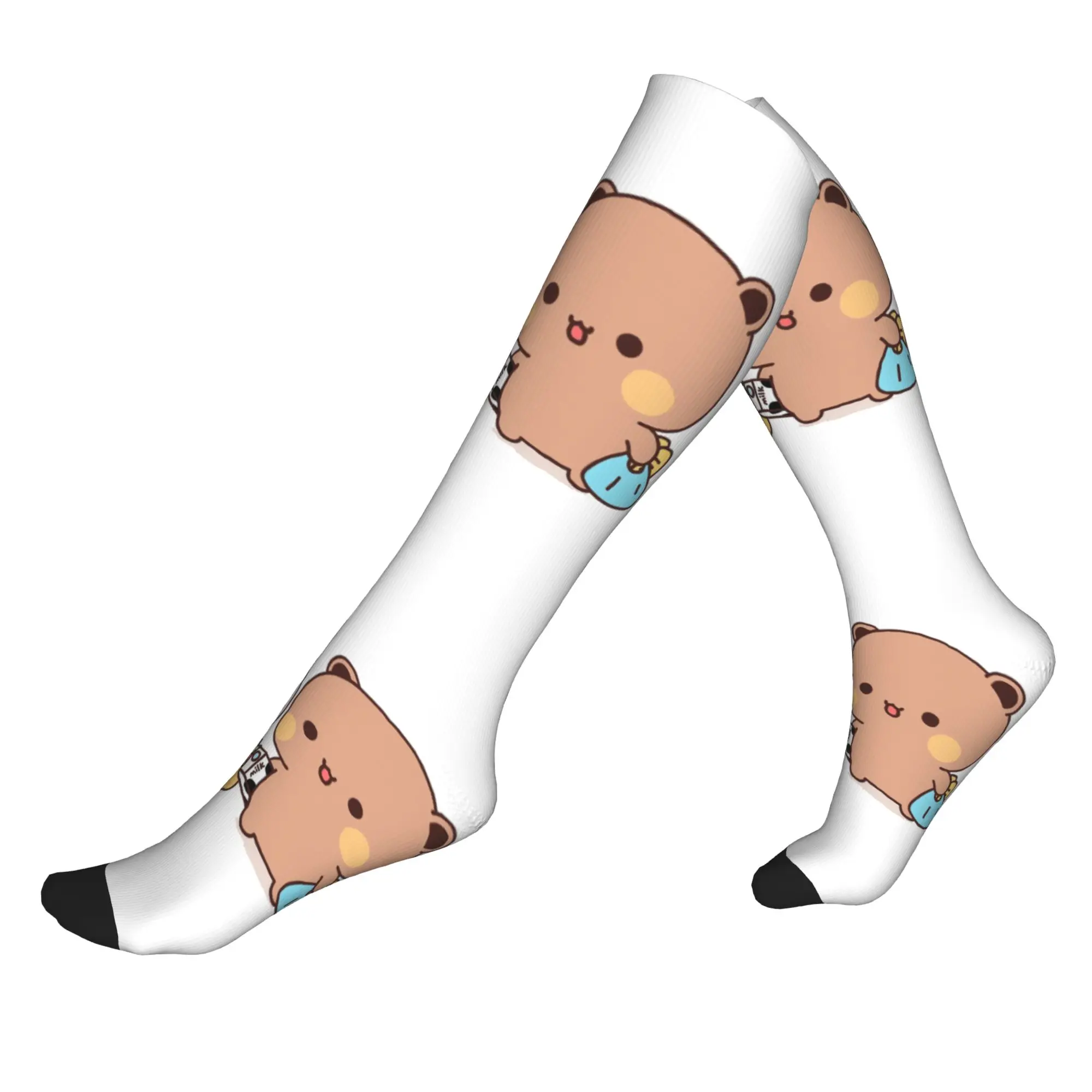 

Kawaii Printing Bubu And Dudu Socks for Women Men Stretch Summer Autumn Winter Peach And Goma Sports Compression Socks