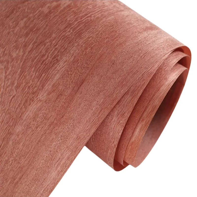 

2pcs/lot 250*16cm Natural RED wood veneer home furniture decoration Handmade Veneer(back non-woven fabric)