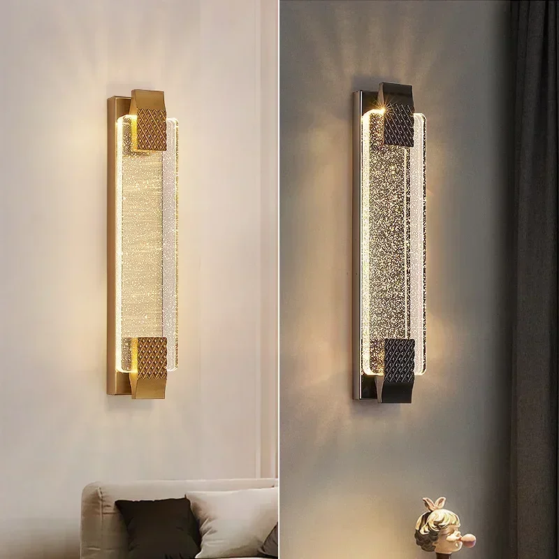 Lámpara de pared de burbujas LED moderna de cristal de España, iluminación decorativa de 110-220V para sala de estar, dormitorio y fondo de TV