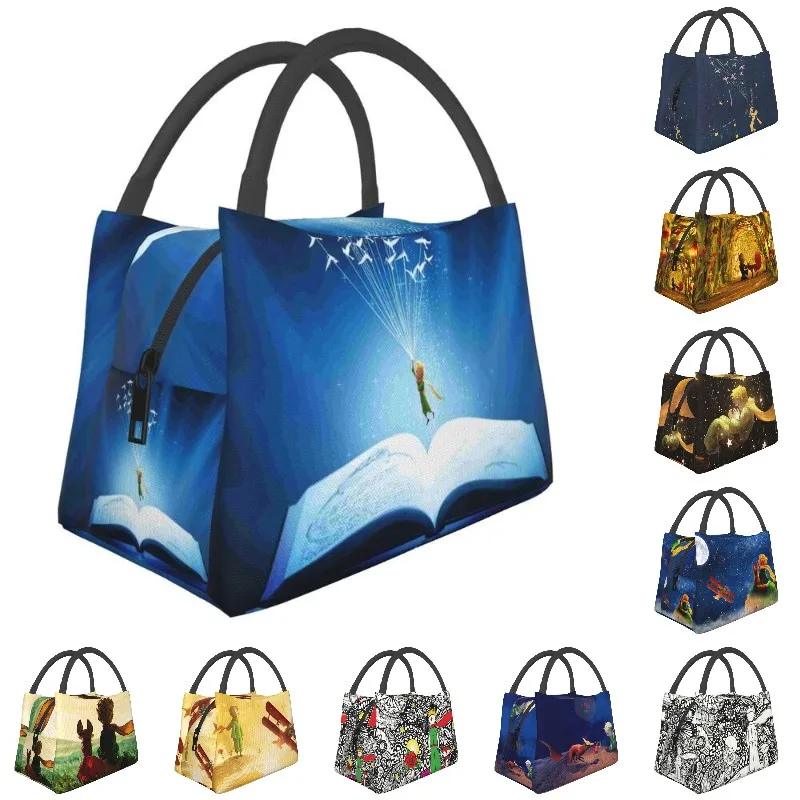 

The Little Prince Insulated Lunch Tote Bag for Women Le Petit Prince Resuable Thermal Cooler Bento Box Hospital Office