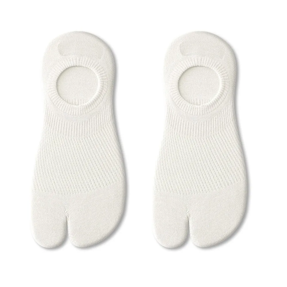 

Comfortable Cotton Invisible Tabi Socks Low Cut Solid Color Split Toe Boat Socks Ankle Short Two Toe Socks Summer