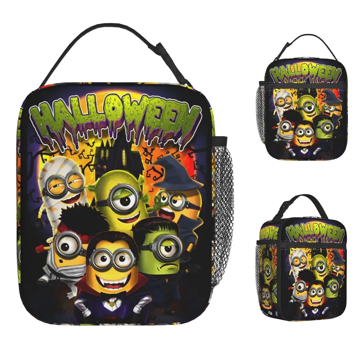 

Изолированные сумки для обеда M-Minions Сумка-холодильник Контейнер для еды, мультяшная анимация, герметичная сумка-тоут, ланч-бокс для мужчин и женщин, школьные путешествия