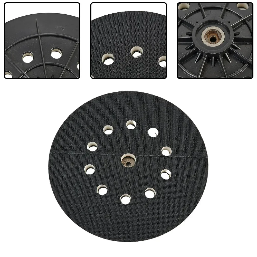 1pcs 215mm Backup 6mm Thread 10 Hole Drywall Sander Hook And Loop Wall Grinding Polishing Plate Sanding Disk Power Tools