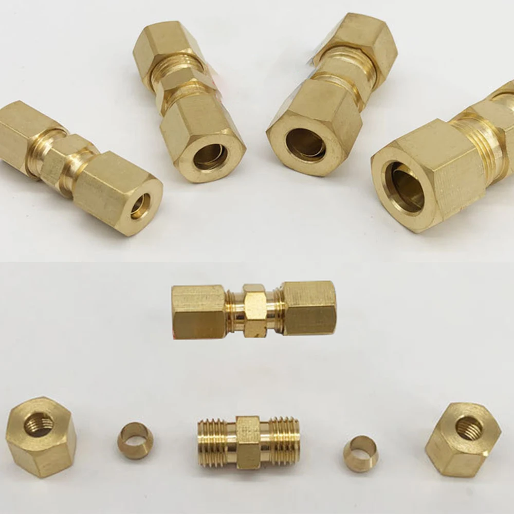 10pcs Brake Line Connector Without Flaring 1/8