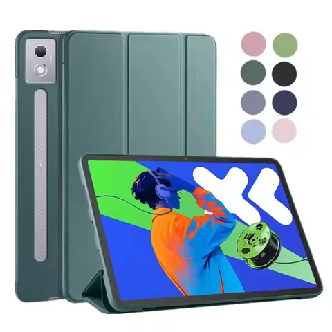 For Lenovo Xiaoxin Pad Pro 12.7 2025 2023 Magnetic Flip Smart Tri-fold Back Cover Funda For Idea Tab Pro12.7 Tablet Case