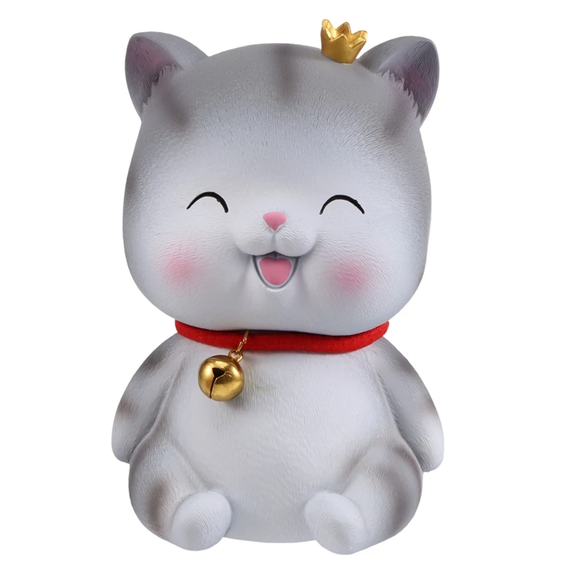 Cute Cat Decorative Saving Bank,Home Decoration Coin Bank Money Piggy Bank Help Form Right Money Habits