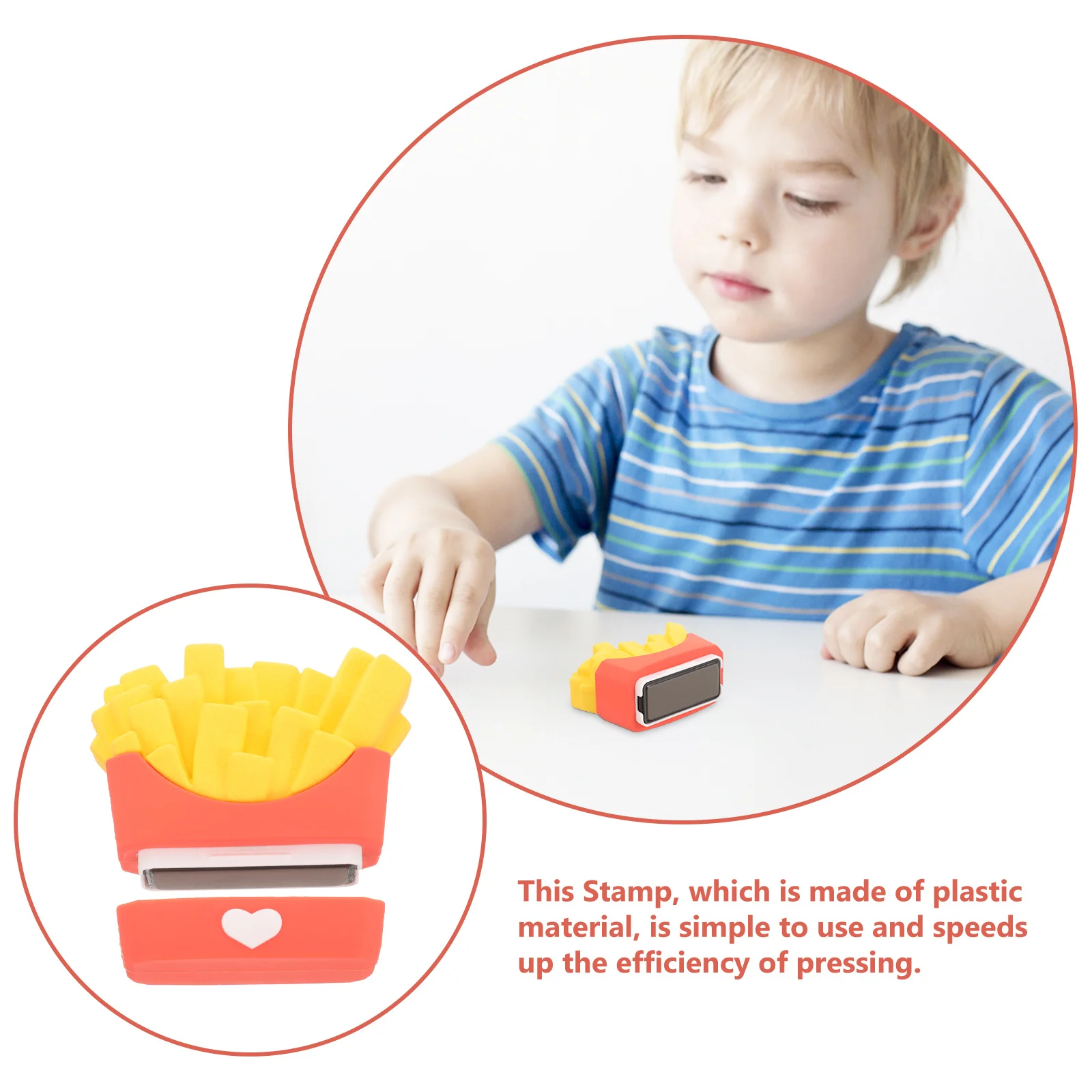 어린이 의류용 음식 모양 이름 스탬프 플라스틱 만화 스탬프 편리한 다기능 어린이 의류 라벨링 도구