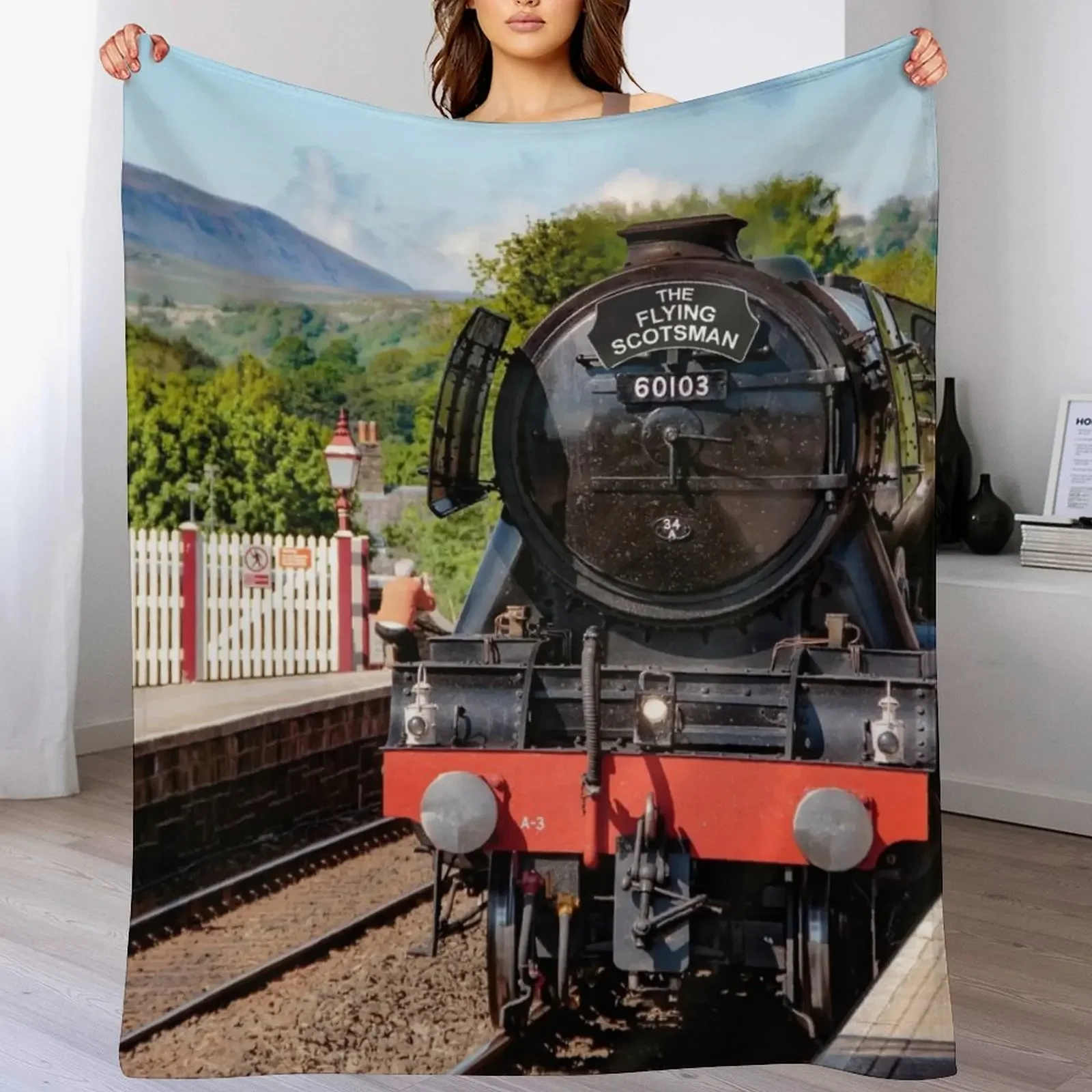 

The Flying Scotsman Throw Blanket Loose Giant Sofa Hairys Cute Plaid Blankets