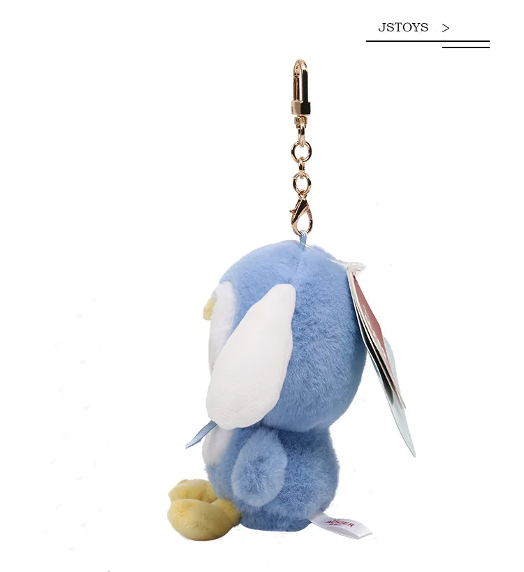 Aoger Original Plush Toys Keychain Cute Cinnamoroll Plushie Doll Pendant Keyring Cartoon Penguin Pochacco Children Toy Keychains