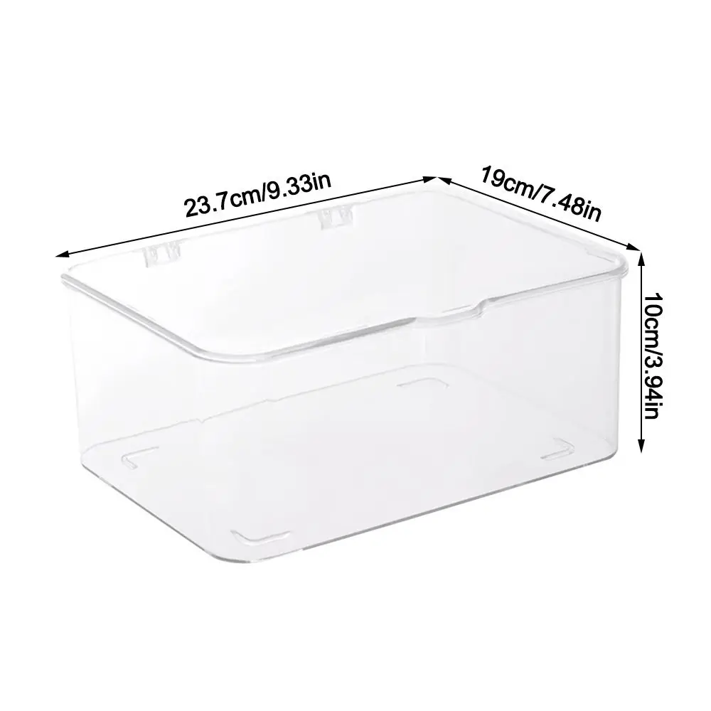 Acrylic Desktop Mask Storage Box Transparent Large Capacity Sundries Organizer Dust-proof with Cover Cosmetic Storage Case