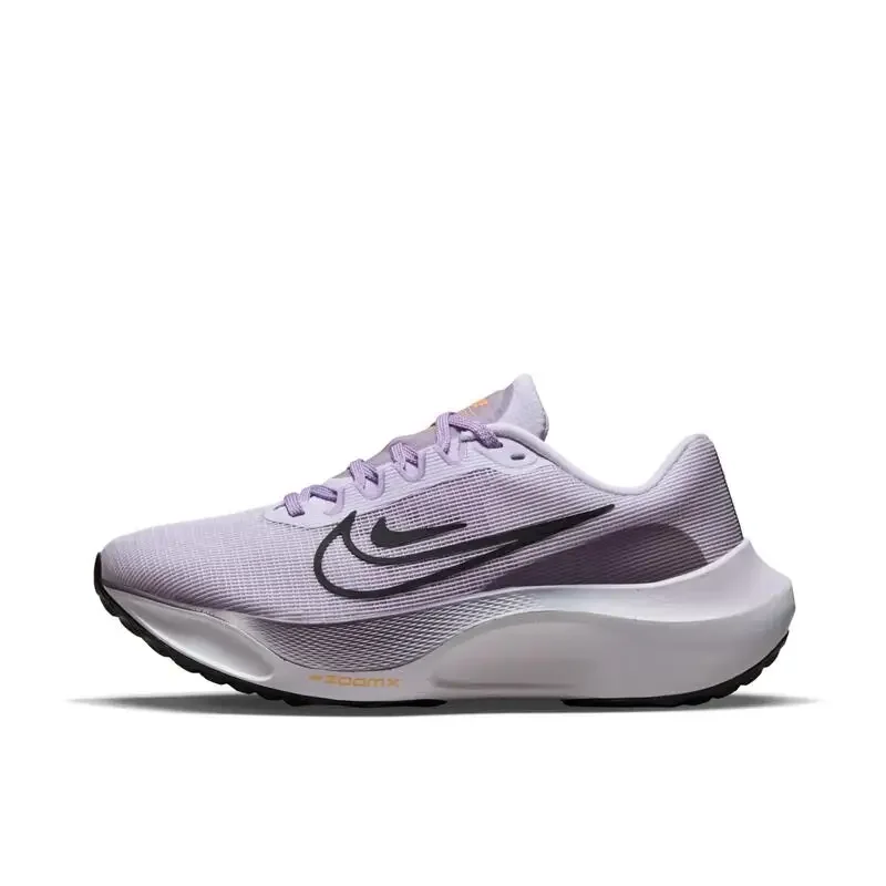 حذاء الجري Nike Zoom Fly 5 للرجال والنساء باللون الأسود والأخضر، مريح ومبطن ومضاد للانزلاق وجيد التهوية