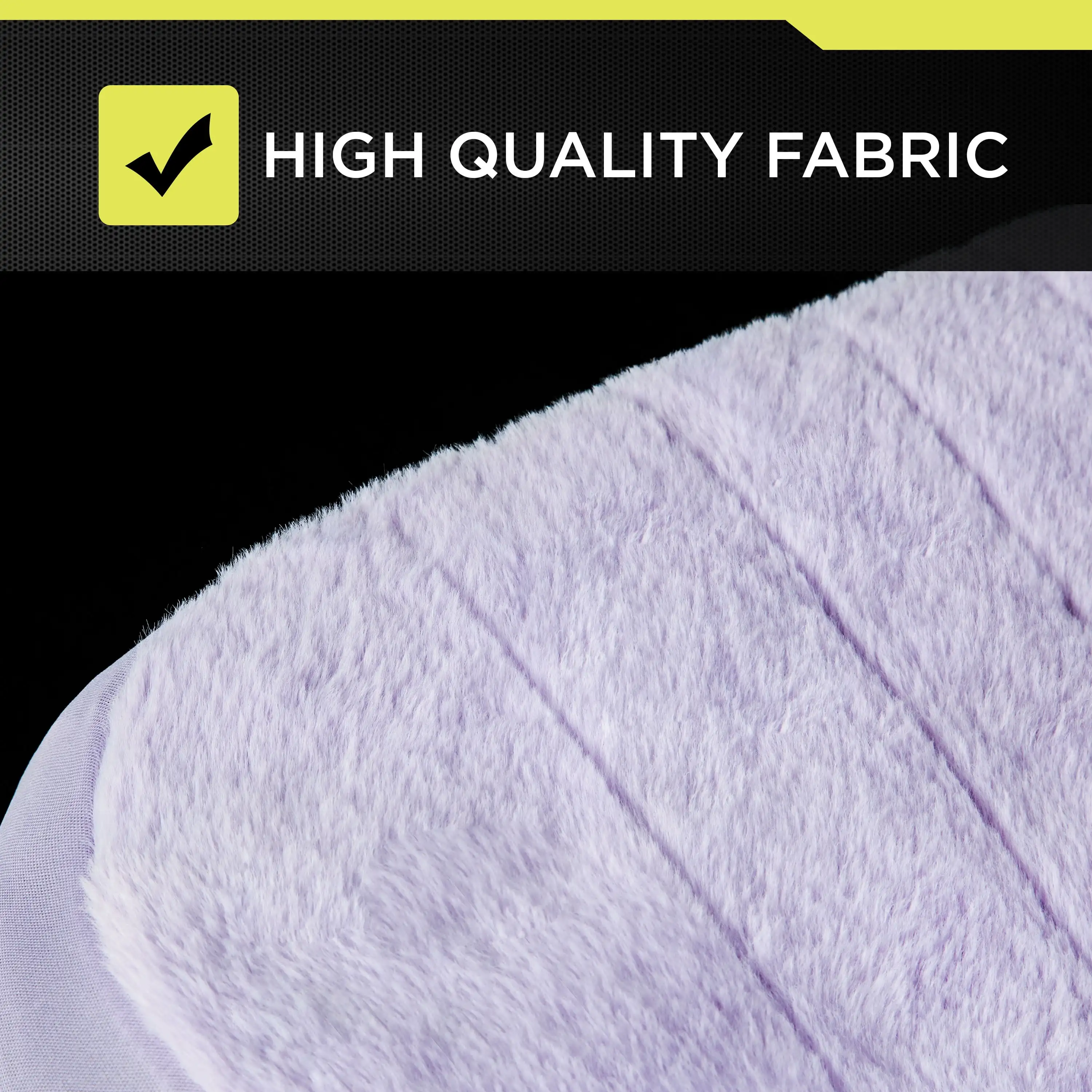 قطعتان من غطاء مقعد أرجواني من الفرو الصناعي، مناسب عالميًا