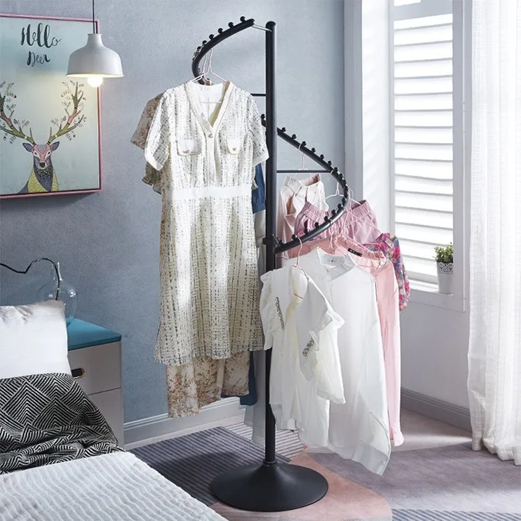 Home Coat Rack, Floor-Standing Clothing Rack for the Bedroom, Clothing Store Display Rack, Multifunctional Rotating Storage Rack