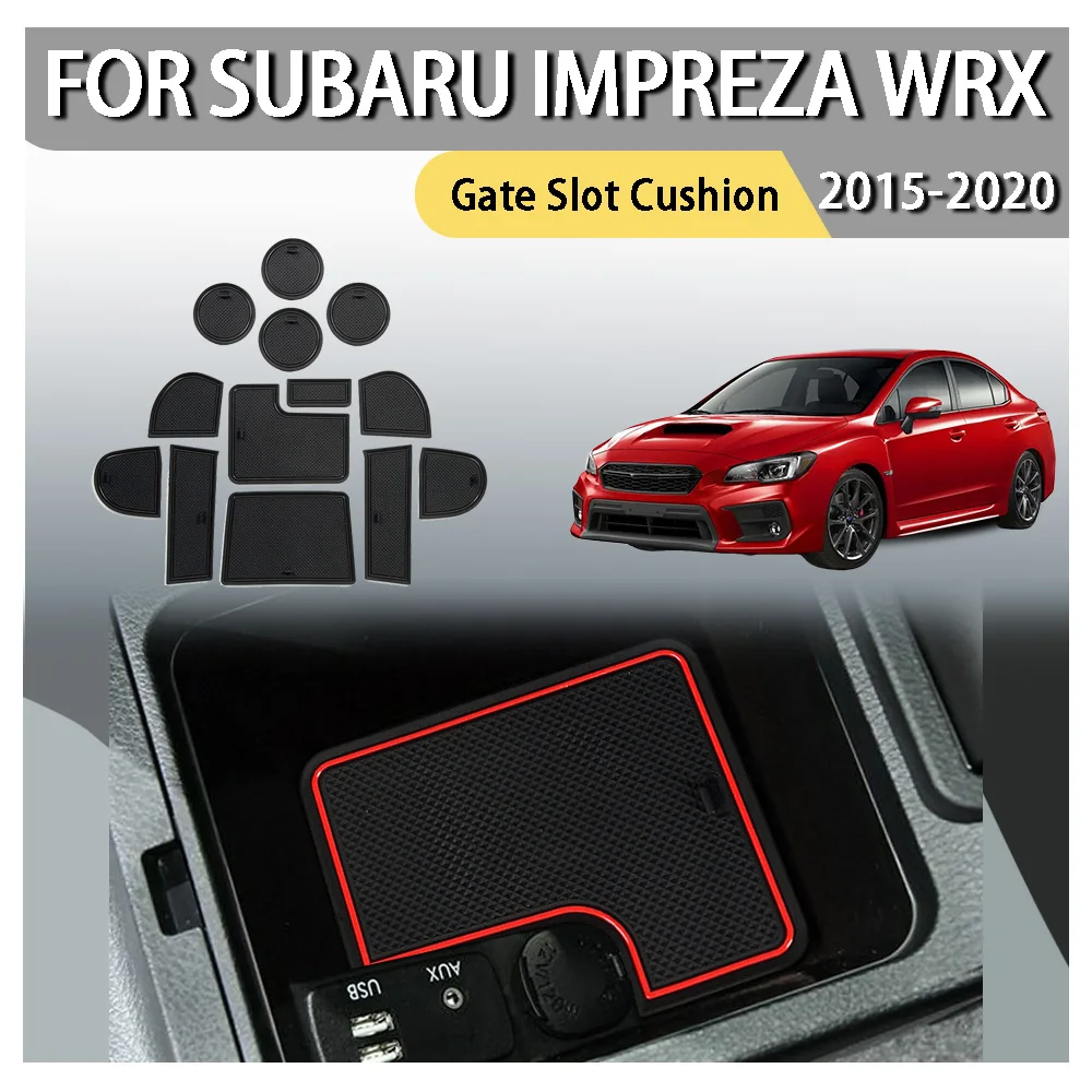 

ABS Plastic Car Styling Car Upgrade Gate Slot Cushion For Subaru Impreza WRX 2015 2016 2017 2018 2019 2020 Car Decoration