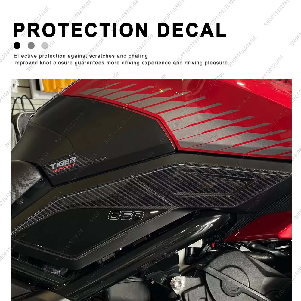 Sport 660 Sticker Motorcycle Accessories 3D Epoxy Resin Sticker kit For Tiger Sport 660 2022-2023 2022 Non-slip Tank Pad Decal