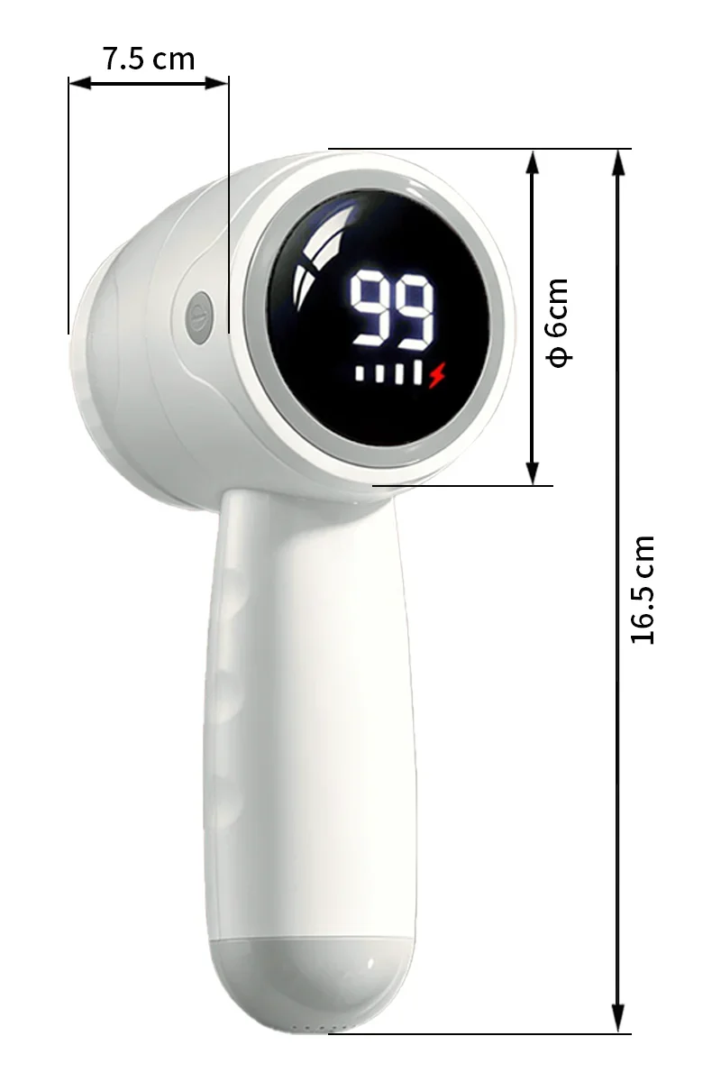 2026 Tragbarer Wiederaufladbarer Fusselentferner Elektrischer Fusselentferner mit LED-Anzeige für Kleidung und Stoffe Rasierer Fusselentferner – Detail 13