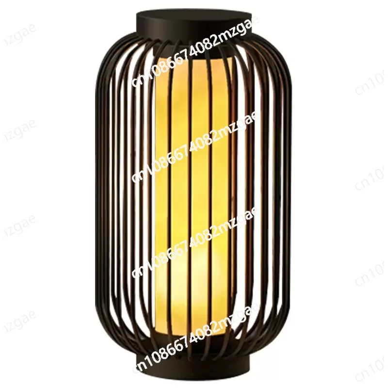 LED Solar Lawn Lamp 40 50 60CM Outdoor Bird Cage Imitated Marble Steet Light Waterproof IP65 for Park Villa Courtyard Lighting