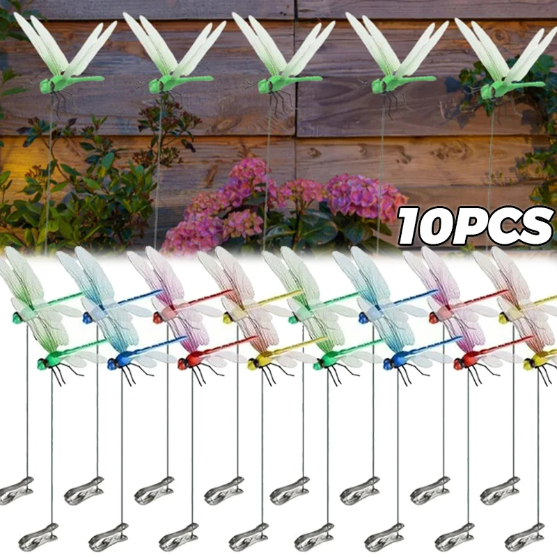 24 см имитация зажима для стрекозы, сдерживающее насекомые, реалистичная стрекоза, зажим для шляпы, репеллент от насекомых, стрекоза, украшение для дома и сада, поставка