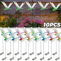 24CM Simulation Dragonfly Clip Bug Deterrent Realistic Dragonfly Hat Clip Bug Repellent Dragonfly Home Garden Decoration Supply