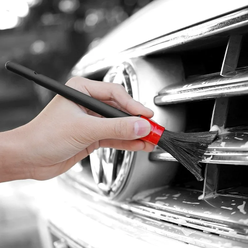 5 spazzole per dettagli auto, spazzola per dettagli sedili puliti, spazzola per fessura per lavaggio auto, per pulire interni ed esterni dell'auto